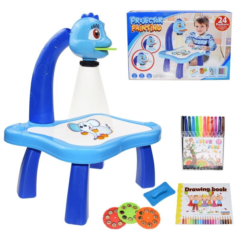 Mesa Projetora de Desenhos + Canetas para Crianças Desenharem - Minha Utilidade
