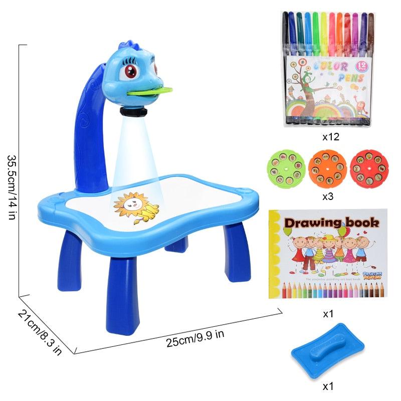Mesa Projetora de Desenhos + Canetas para Crianças Desenharem - Minha Utilidade